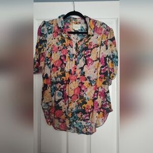 Anthropologie Floral Women's Top